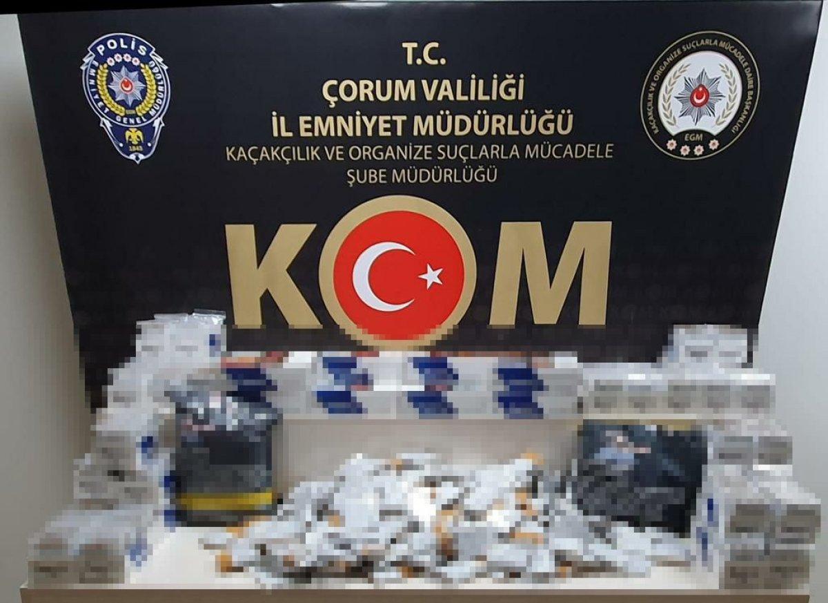 Çorum’da kaçak sigara operasyonu düzenlendi
